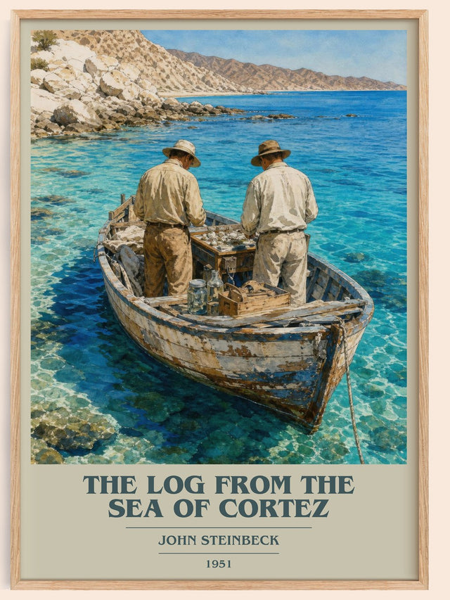 The Log From The Sea Of Cortez Book Cover Poster by John Steinbeck