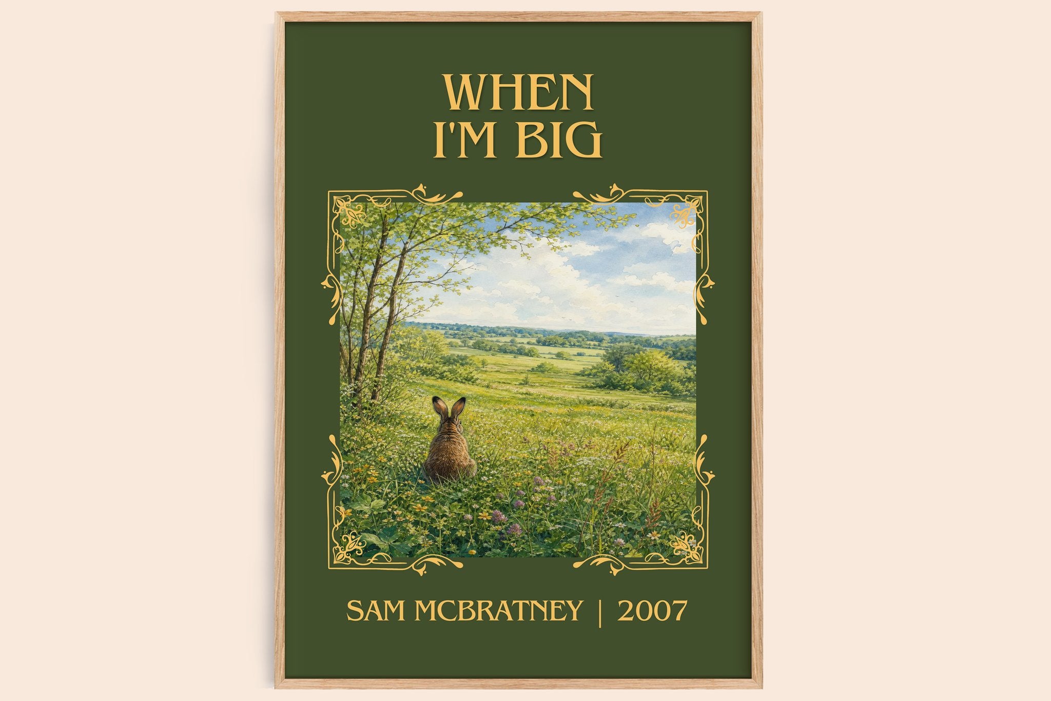When I'm big Classic Book Art Print by Sam McBratney