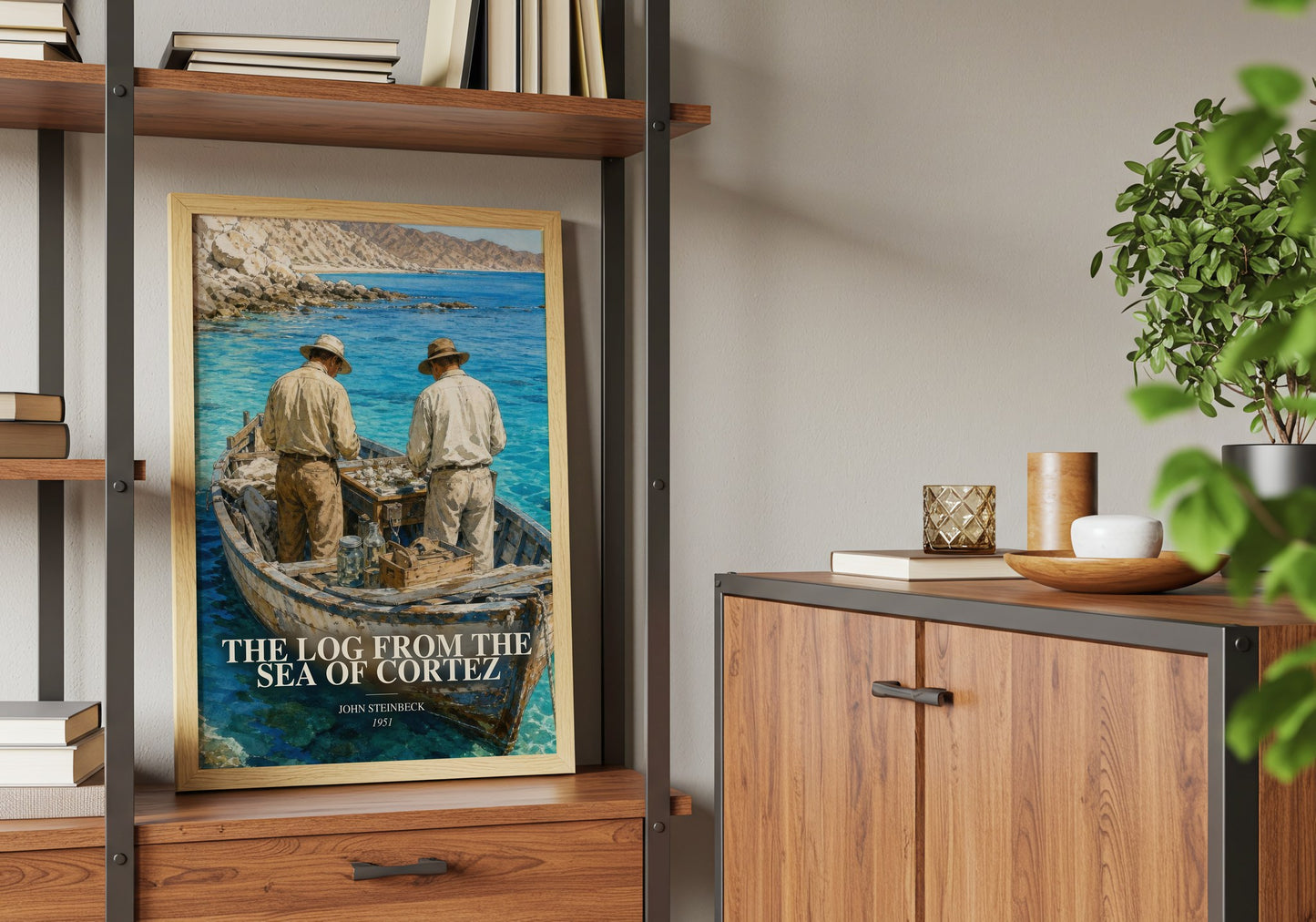 The Log From The Sea Of Cortez book watercolour illustration paper finish options – matte satin gloss