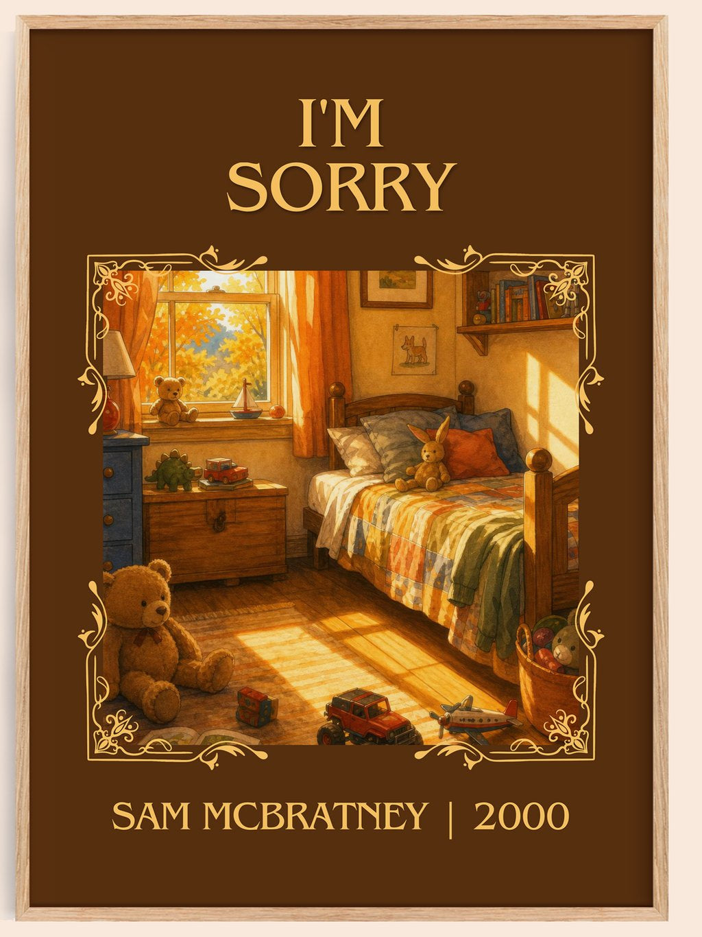 I'm Sorry Classic Book Art Print by Sam McBratney – book poster
