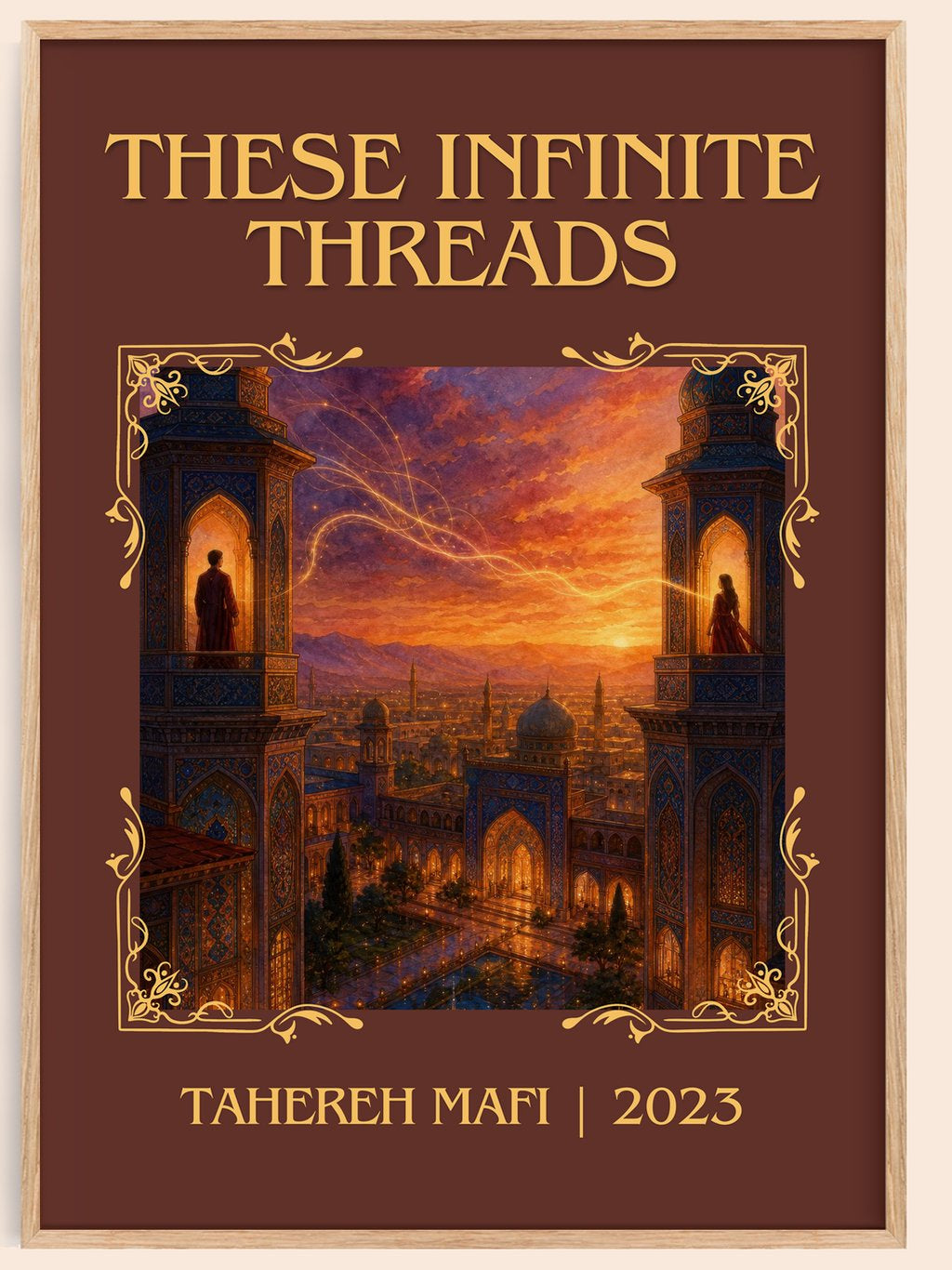 These Infinite Threads Classic Book Art Print by Tahereh Mafi – book poster