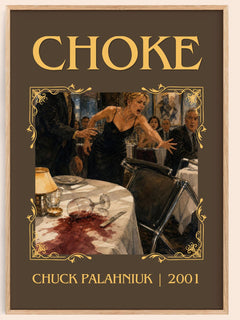 Choke Classic Book Art Print by Chuck Palahniuk – book poster