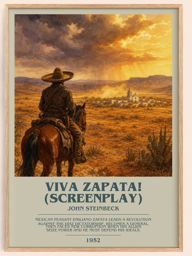 Viva Zapata! (Screenplay) Bookish Wall Art by John Steinbeck