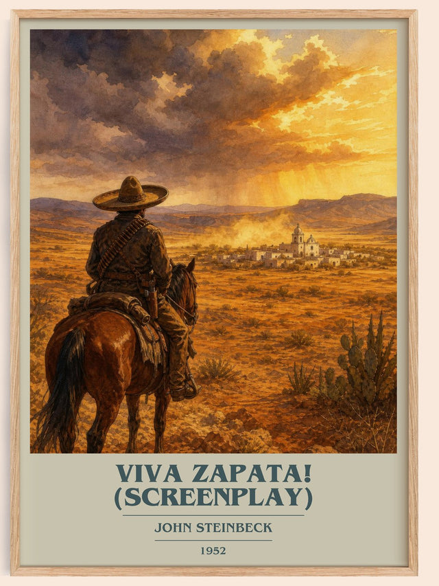 Viva Zapata! (Screenplay) Book Cover Poster by John Steinbeck