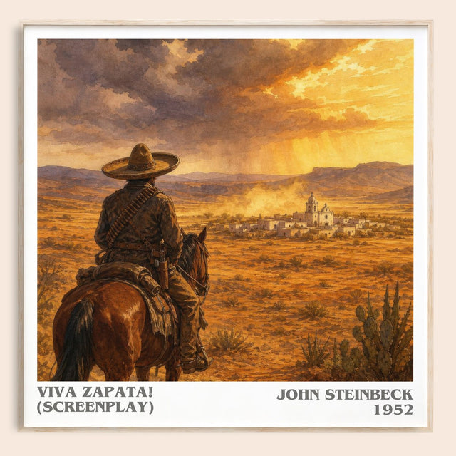 Viva Zapata! (Screenplay) Literary Art Print by John Steinbeck
