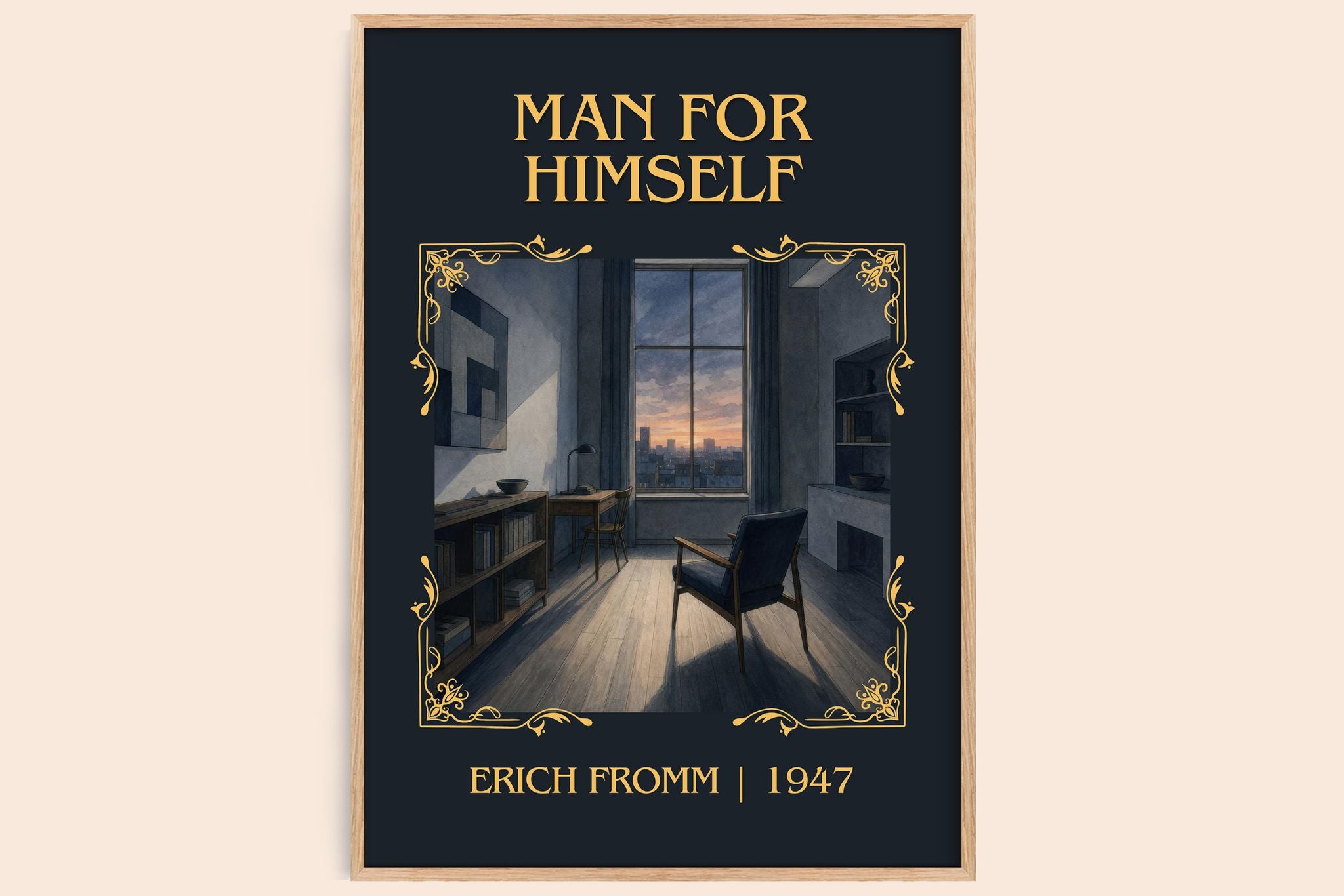 Man for Himself Classic Book Art Print by Erich Fromm