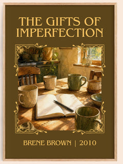 The Gifts of Imperfection Classic Book Art Print by Brené Brown – book poster