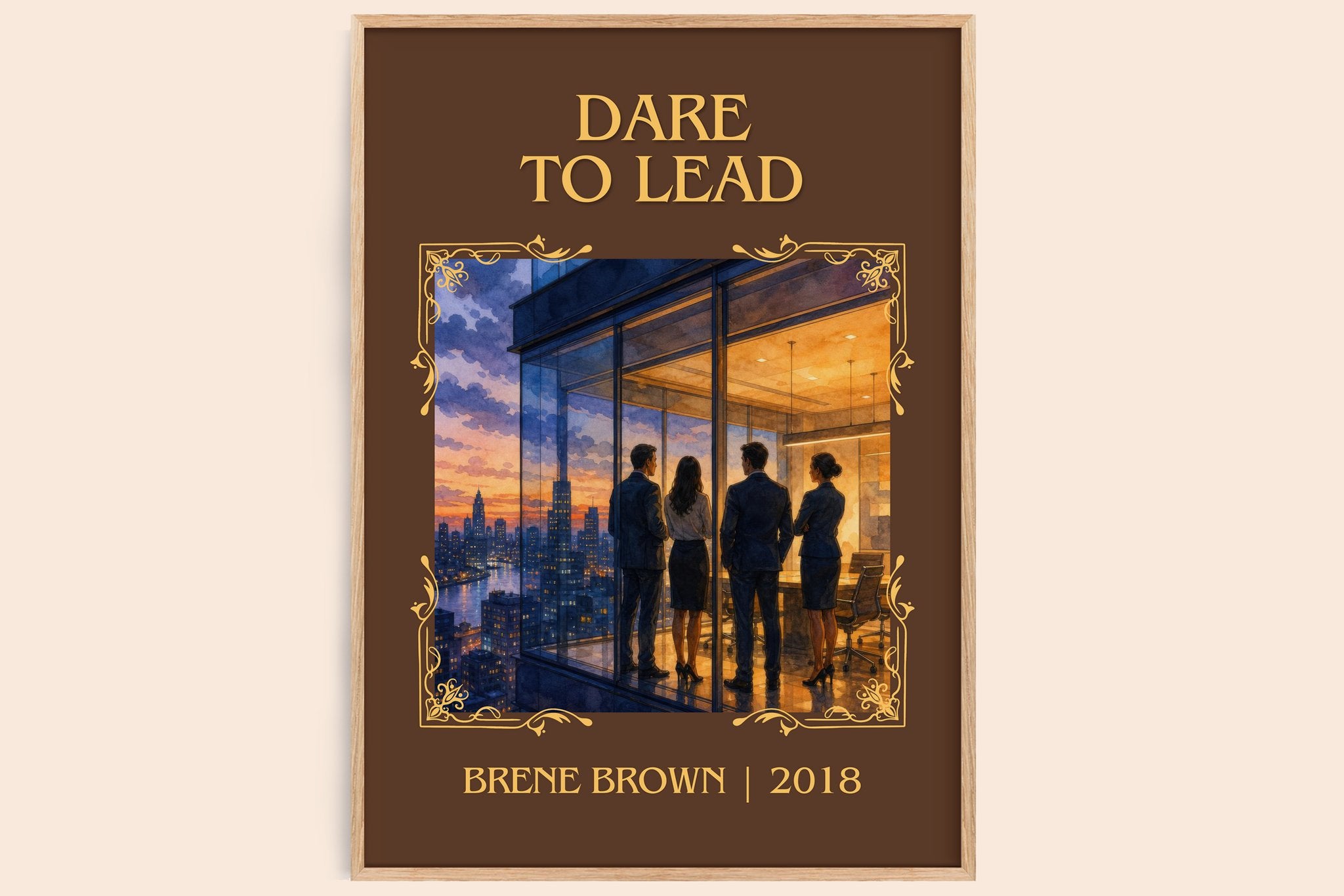 Dare to lead Classic Book Art Print by Brené Brown