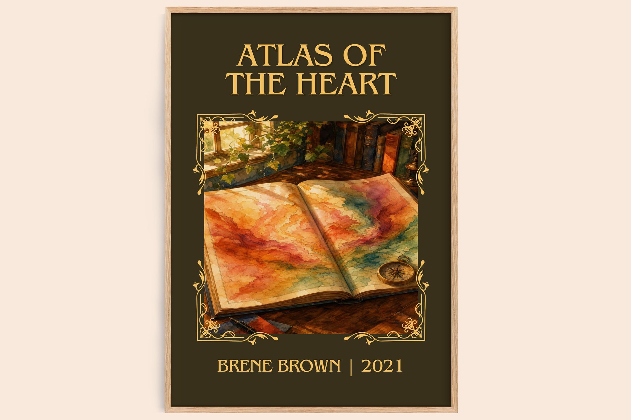 Atlas of the Heart Classic Book Art Print by Brené Brown