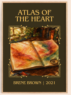 Atlas of the Heart Classic Book Art Print by Brené Brown – book poster