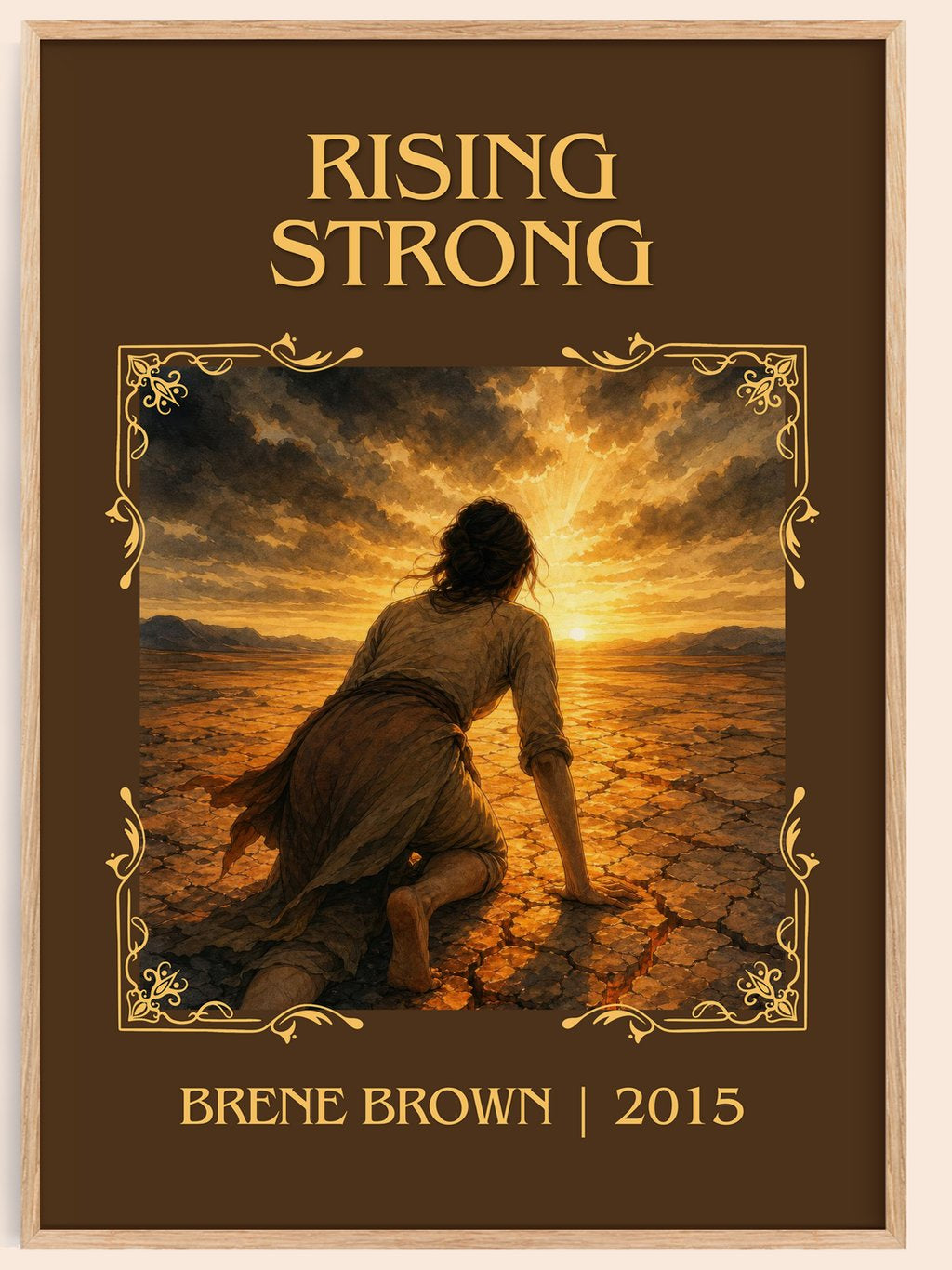 Rising strong Classic Book Art Print by Brené Brown – book poster