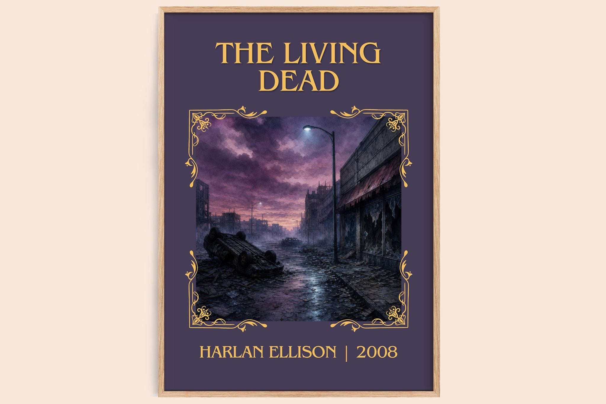 The Living Dead Classic Book Art Print by Harlan Ellison