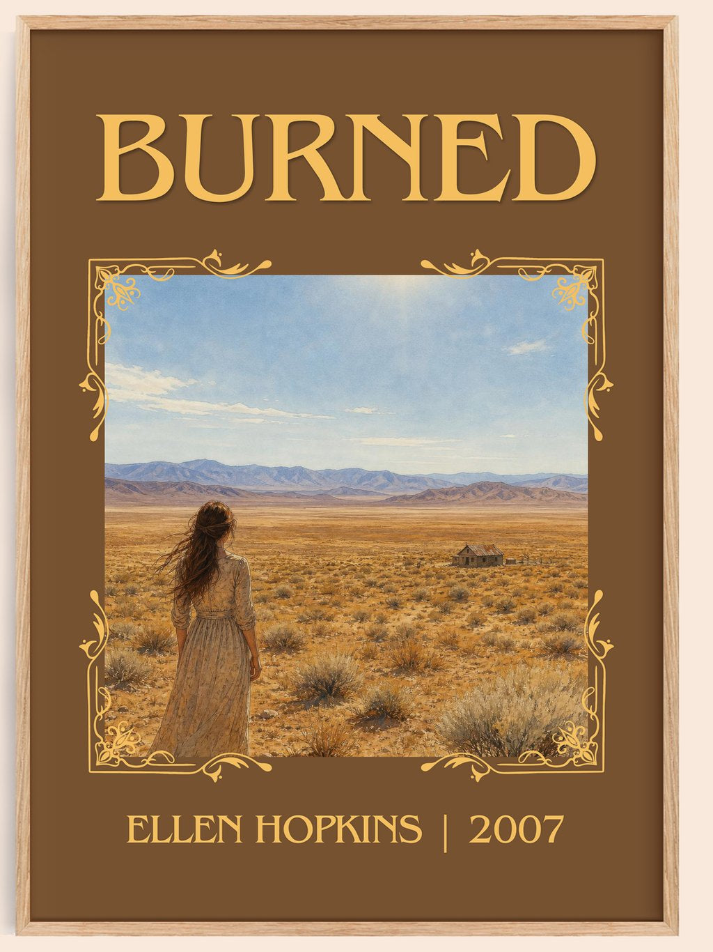 Burned Classic Book Art Print by Ellen Hopkins – book poster