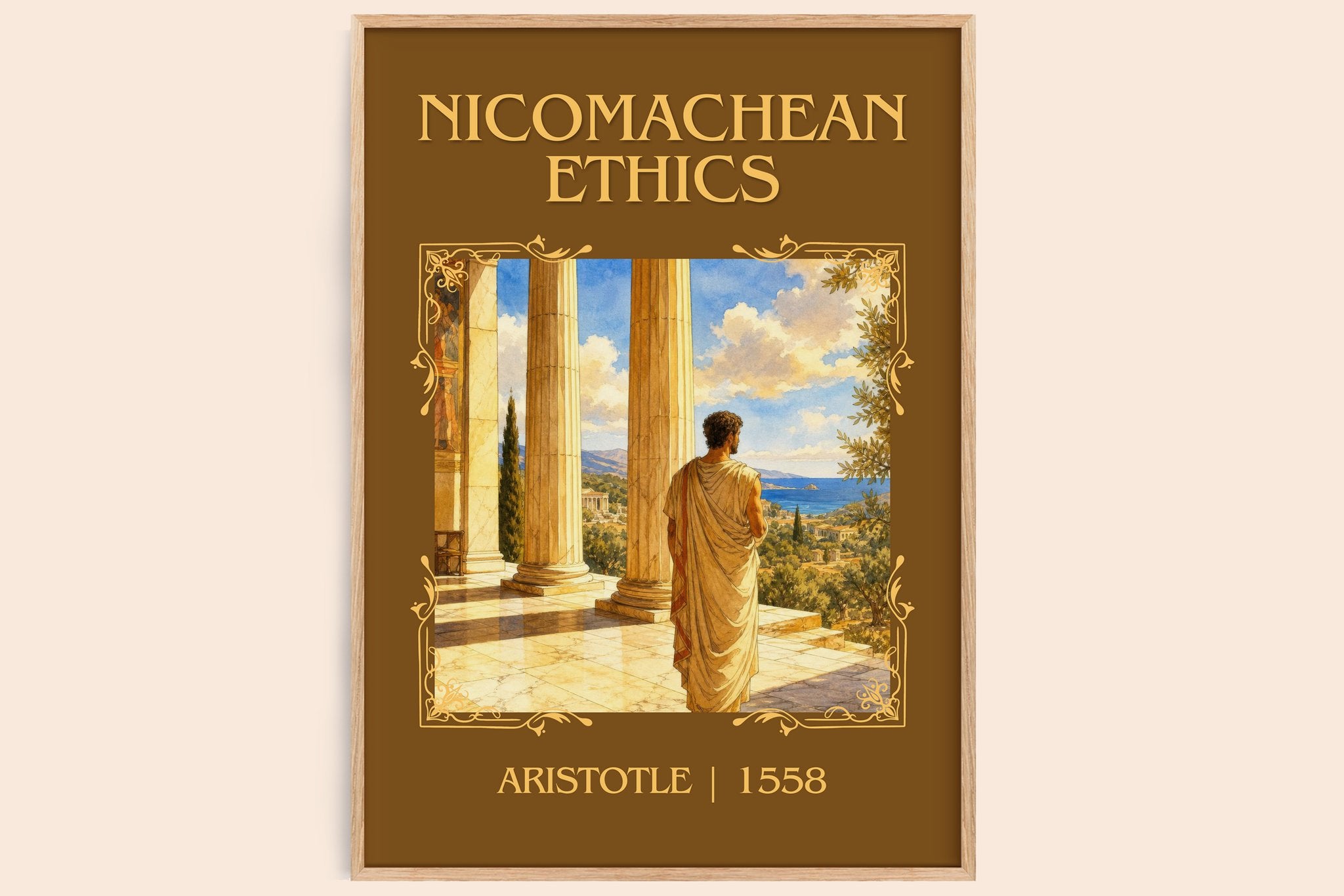 Nicomachean Ethics Classic Book Art Print by Aristotle