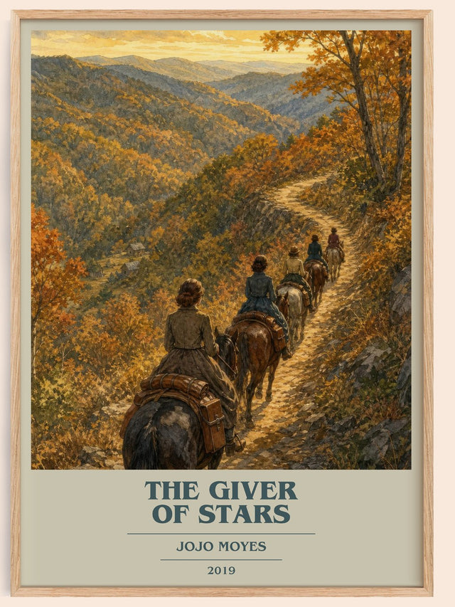 The Giver Of Stars Book Cover Poster by Jojo Moyes