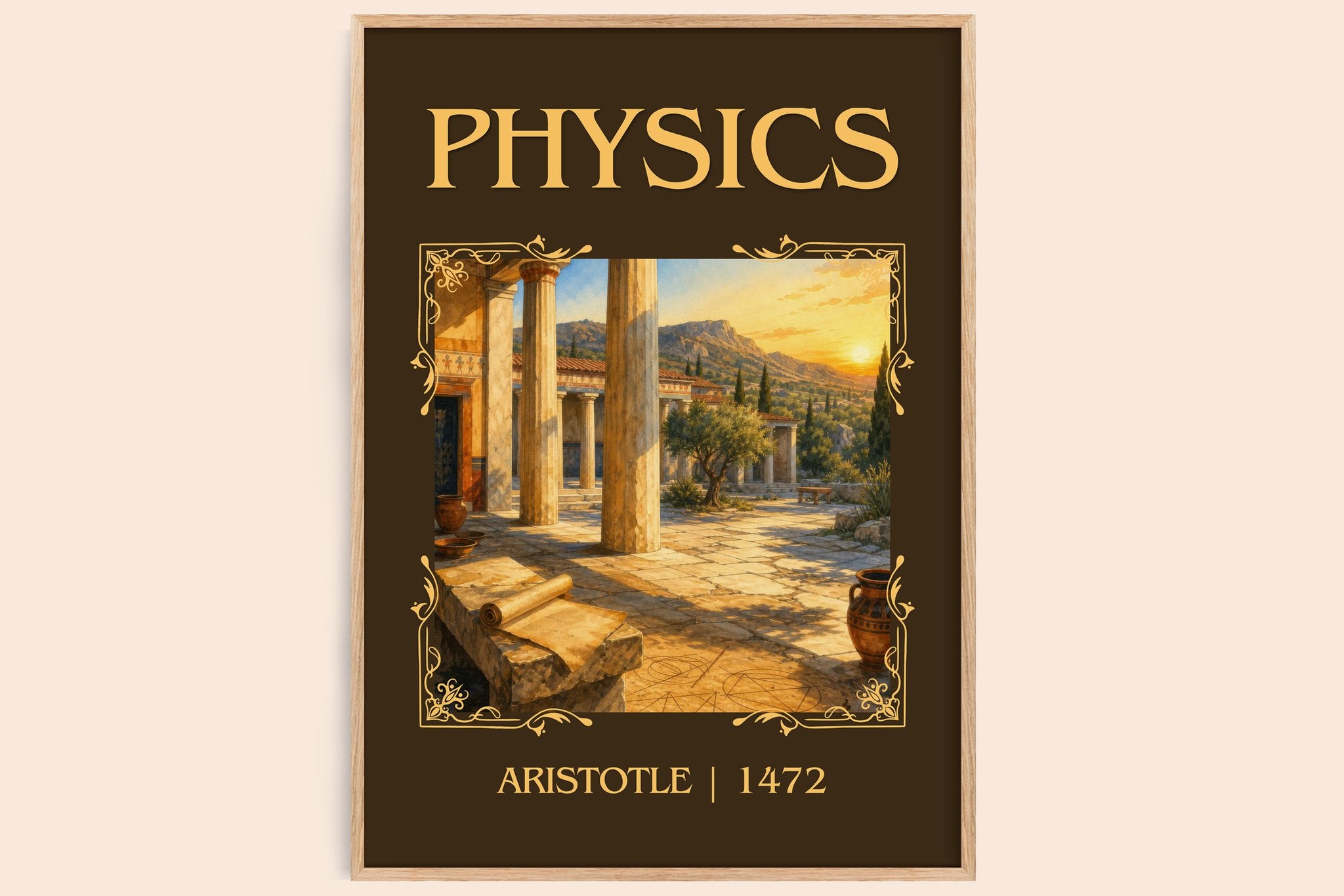 Physics Classic Book Art Print by Aristotle