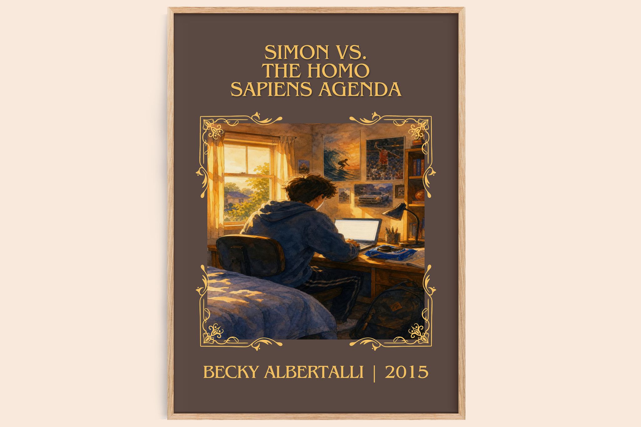 Simon vs. the Homo Sapiens Agenda Classic Book Art Print by Becky Albertalli