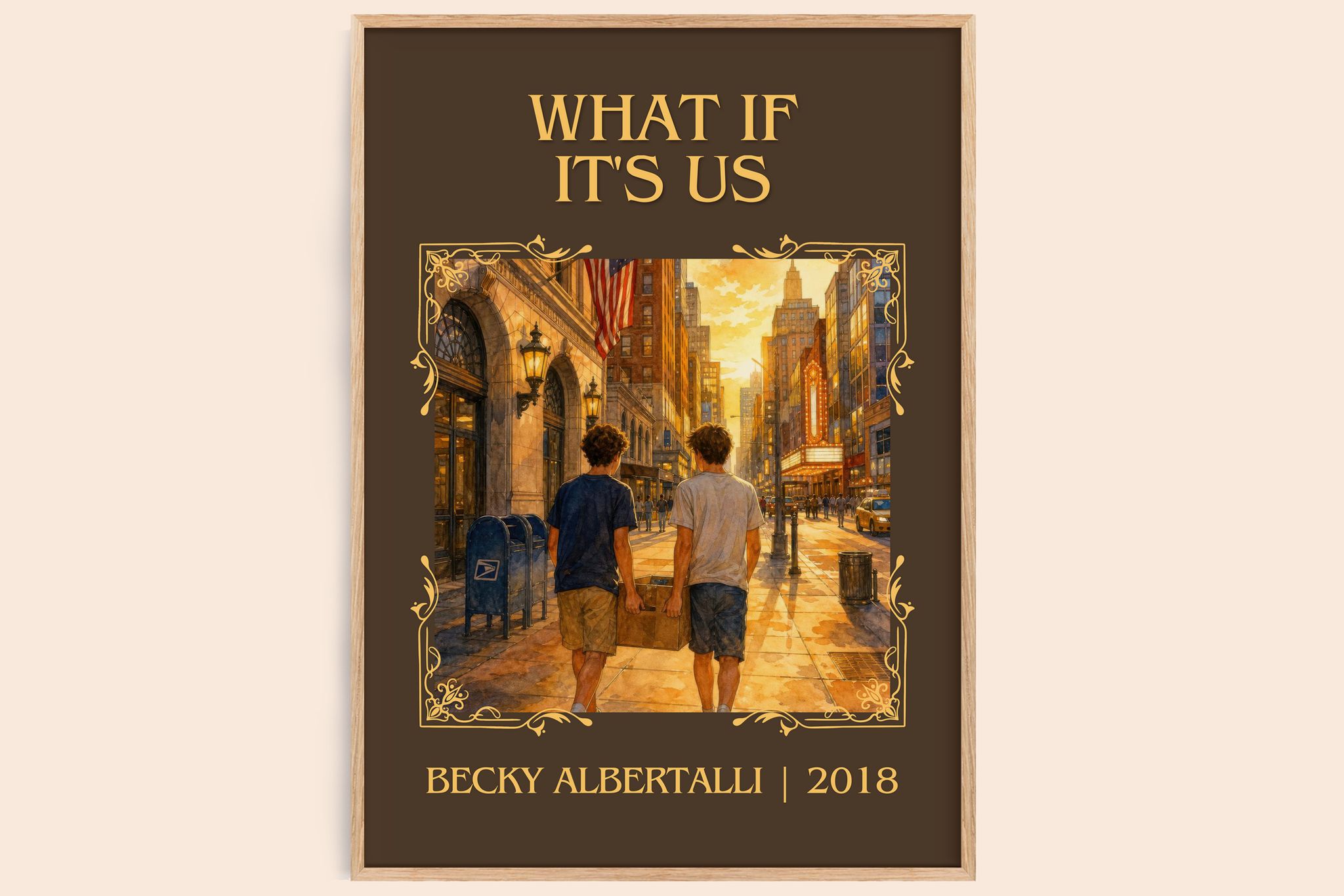 What If It's Us Classic Book Art Print by Becky Albertalli