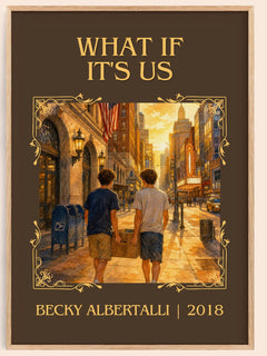 What If It's Us Classic Book Art Print by Becky Albertalli – book poster