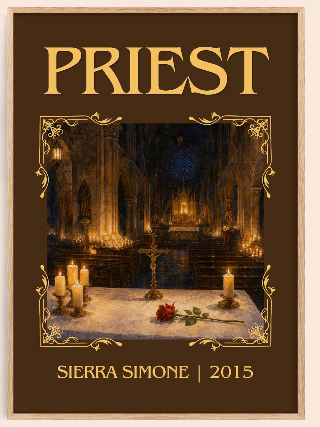 Priest Classic Book Art Print by Sierra Simone – book poster