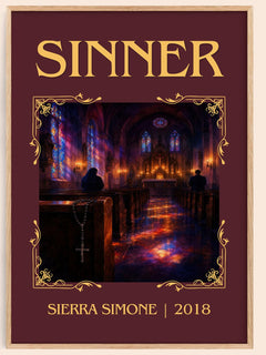Sinner Classic Book Art Print by Sierra Simone – book poster