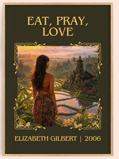 Eat, Pray, Love Classic Book Art Print by Elizabeth Gilbert – image 1