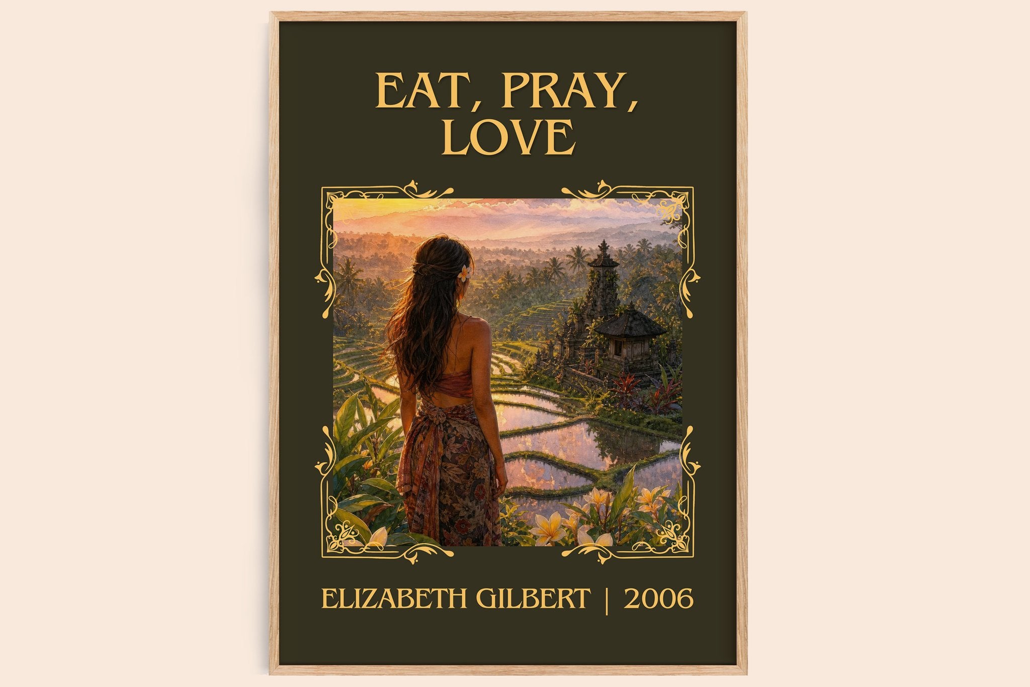 Eat, Pray, Love Classic Book Art Print by Elizabeth Gilbert