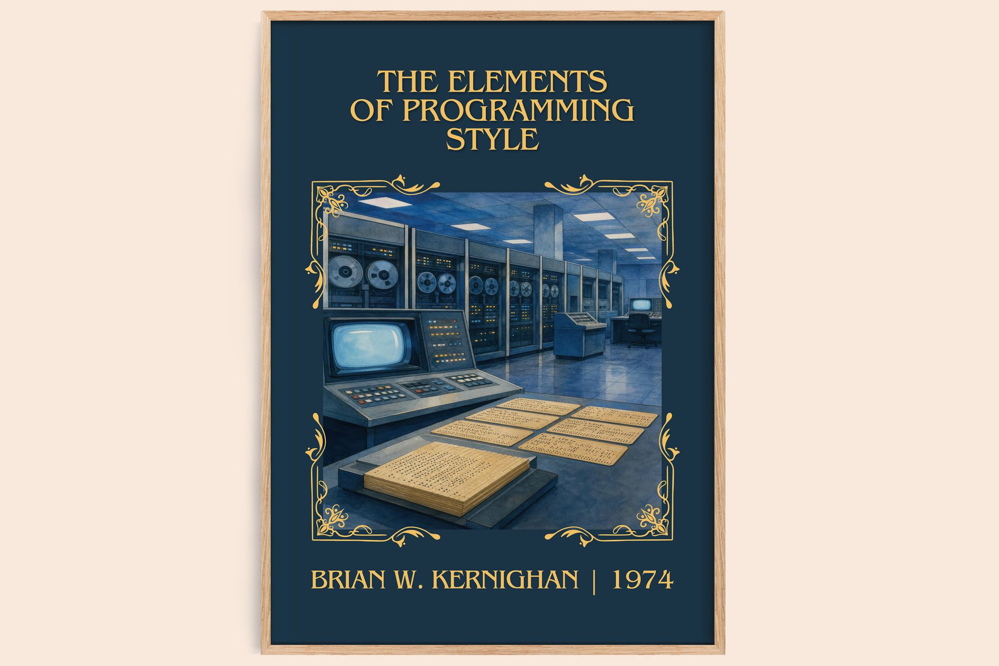 elements of programming style Classic Book Art Print by B. Kernighan