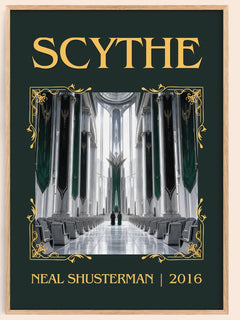 Scythe Classic Book Art Print by Neal Shusterman – book poster