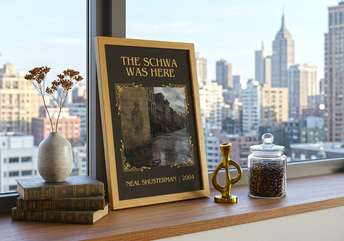 The Schwa was here classic book art print paper finish options – matte satin gloss