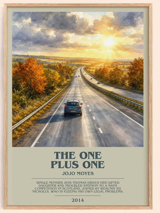 The One Plus One Bookish Wall Art by Jojo Moyes