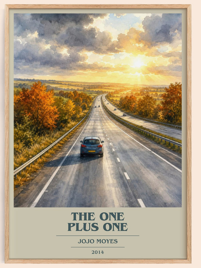 The One Plus One Book Cover Poster by Jojo Moyes
