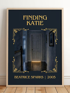 Finding Katie Classic Book Art Print by Beatrice Sparks – framed print leaning on a wooden floor