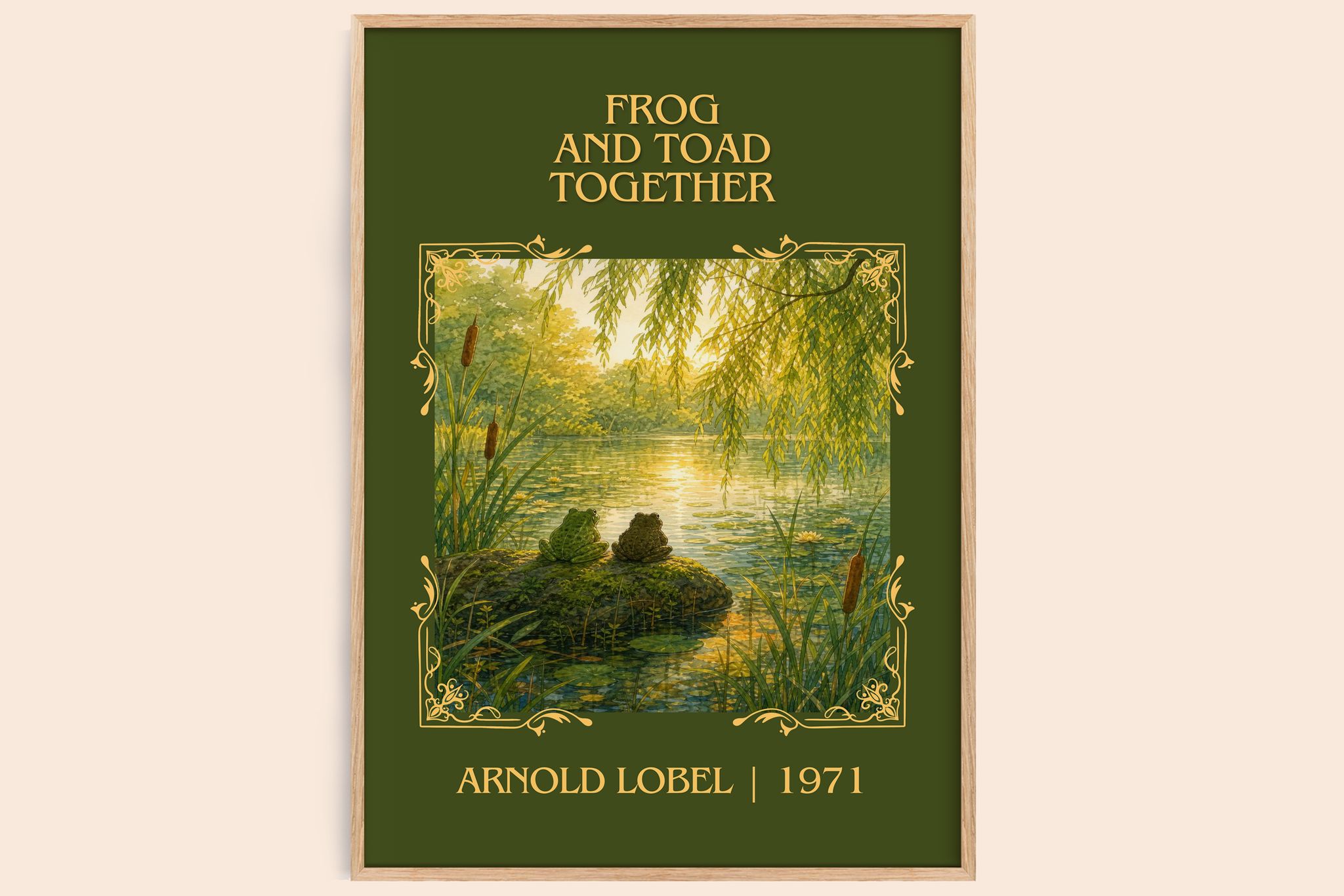 Frog and Toad Together Classic Book Art Print by Arnold Lobel