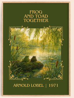 Frog and Toad Together Classic Book Art Print by Arnold Lobel – book poster
