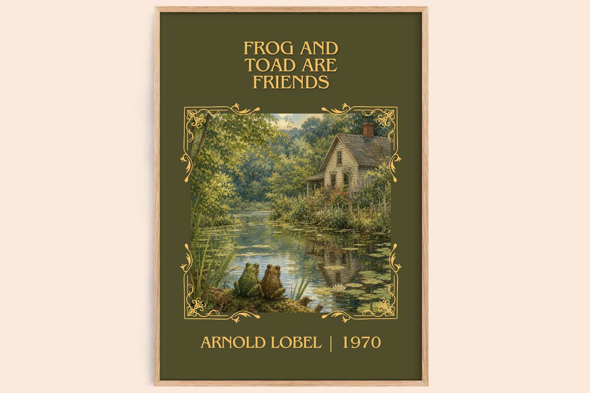 Frog and Toad Are Friends Classic Book Art Print by Arnold Lobel