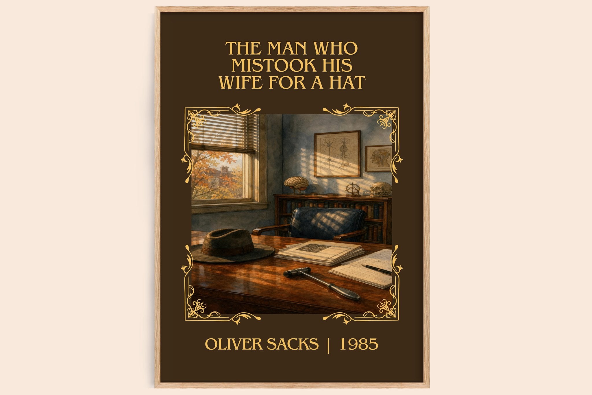 Man Who Mistook His Wife for a Hat Classic Book Art Print by O. Sacks