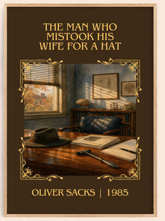 Man Who Mistook His Wife for a Hat Classic Book Art Print by O. Sacks – book poster