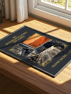 An Anthropologist on Mars Classic Book Art Print by Oliver Sacks – print on a sunlit desk