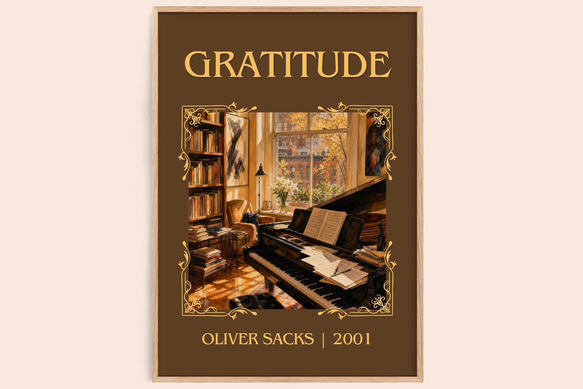 Gratitude Classic Book Art Print by Oliver Sacks