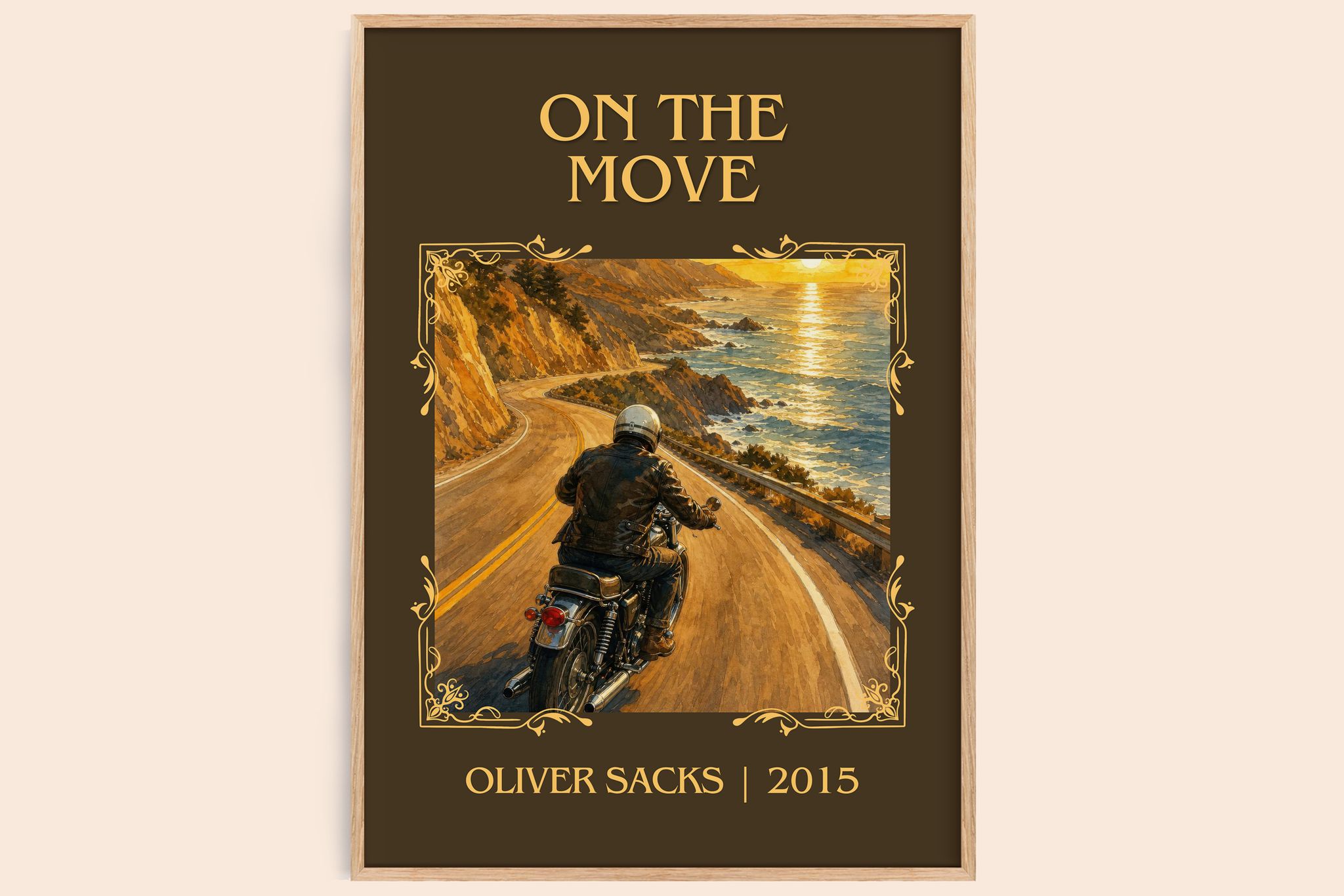 On the Move Classic Book Art Print by Oliver Sacks