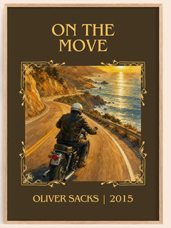 On the Move Classic Book Art Print by Oliver Sacks – book poster