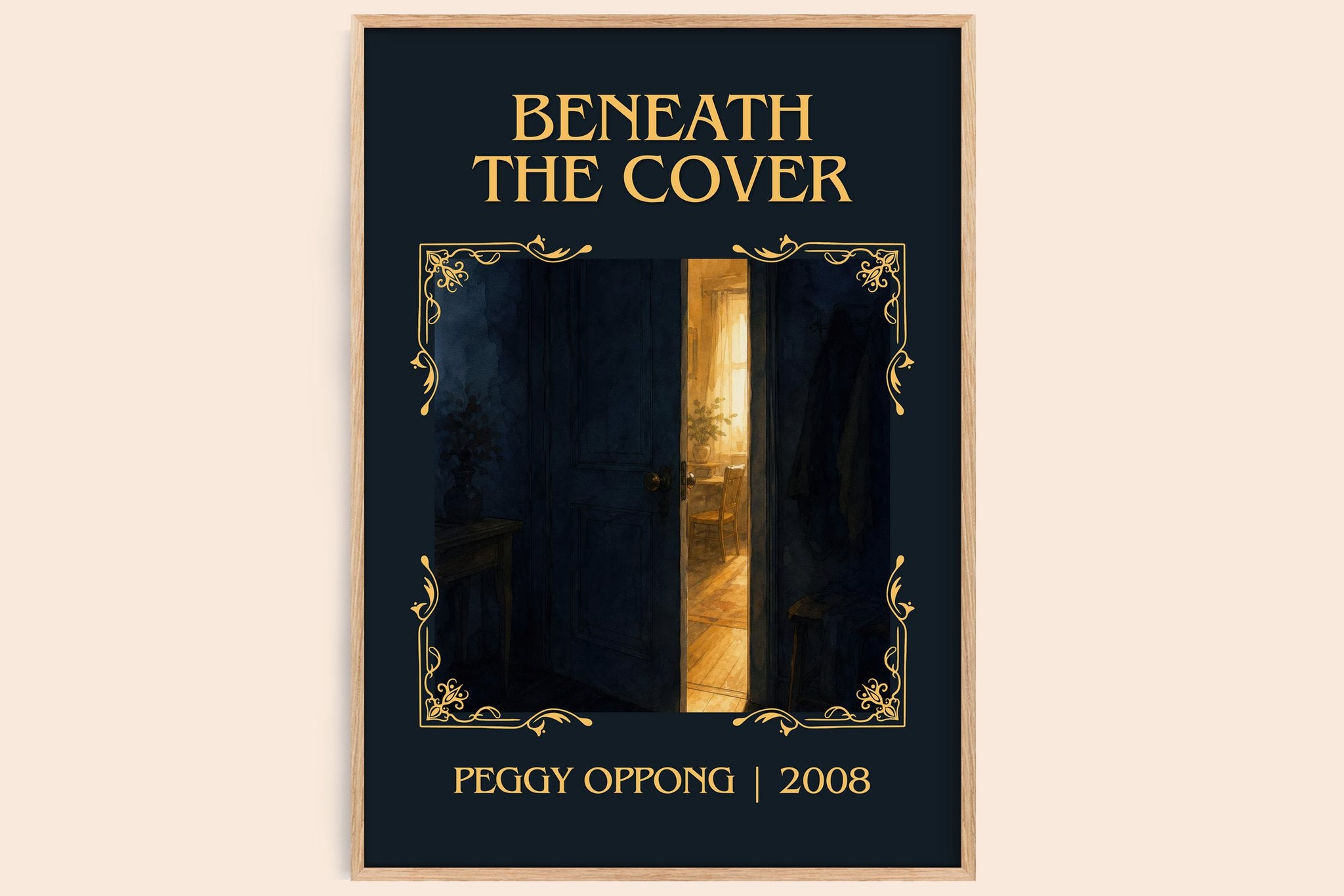 Beneath the cover Classic Book Art Print by Peggy Oppong