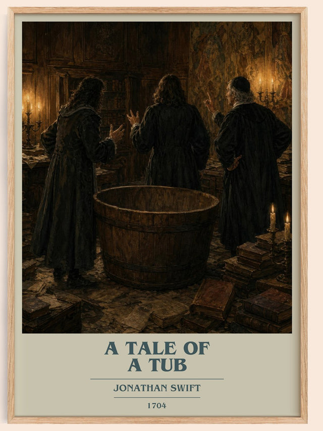 A Tale Of A Tub Book Cover Poster by Jonathan Swift