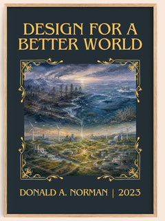Design for a Better World Classic Book Art Print by Donald A. Norman – book poster