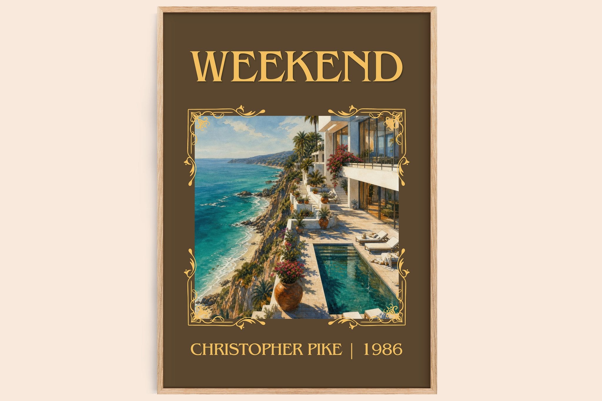 Weekend Classic Book Art Print by Christopher Pike