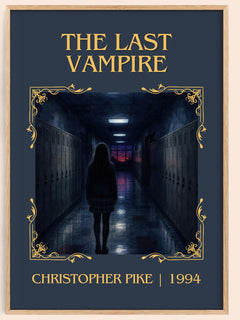 The Last Vampire Classic Book Art Print by Christopher Pike – book poster
