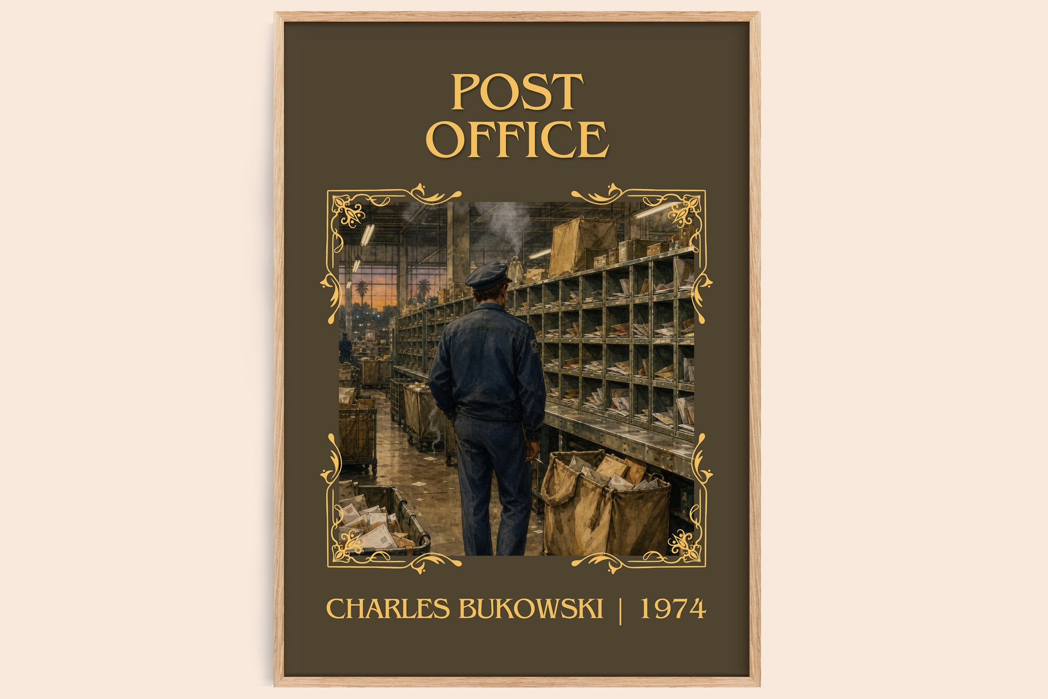 Post office Classic Book Art Print by Charles Bukowski
