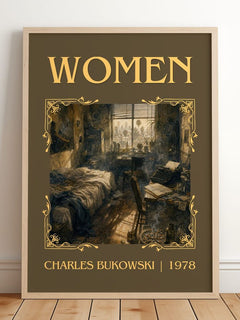 Women Classic Book Art Print by Charles Bukowski – image 2