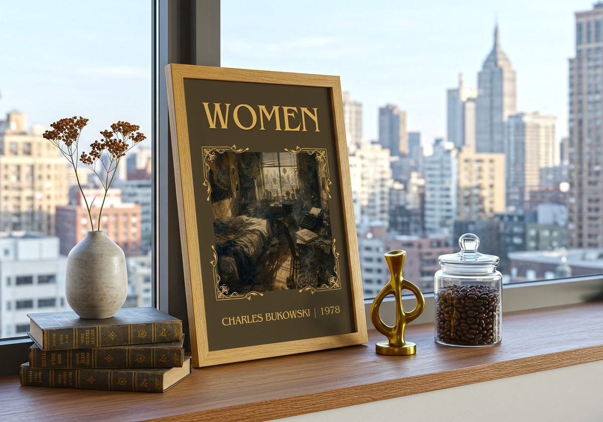 Women classic book art print paper finish options – matte satin gloss
